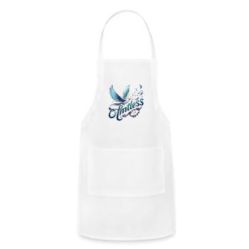 limitless freedom - Adjustable Apron - white - Front - Julia (174cm)