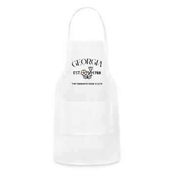 Minimalist Gear Gear Icon Illustration - Adjustable Apron - white - Front - Julia (174cm)