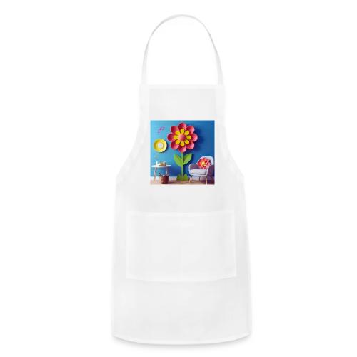 Flower design and harmony of environmental well-be - Adjustable Apron