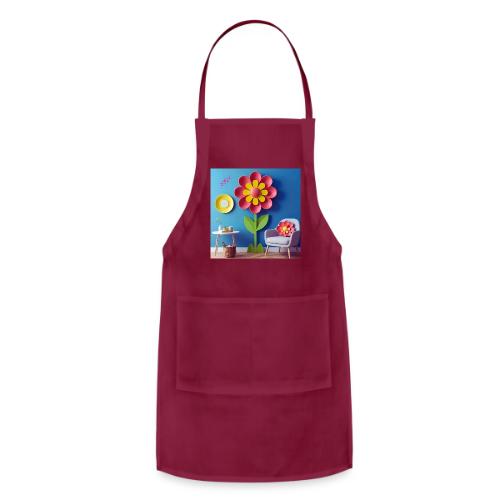 Flower design and harmony of environmental well-be - Adjustable Apron