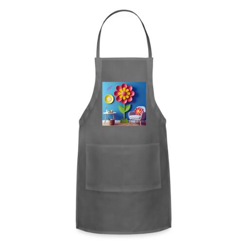 Flower design and harmony of environmental well-be - Adjustable Apron