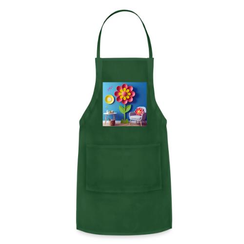 Flower design and harmony of environmental well-be - Adjustable Apron