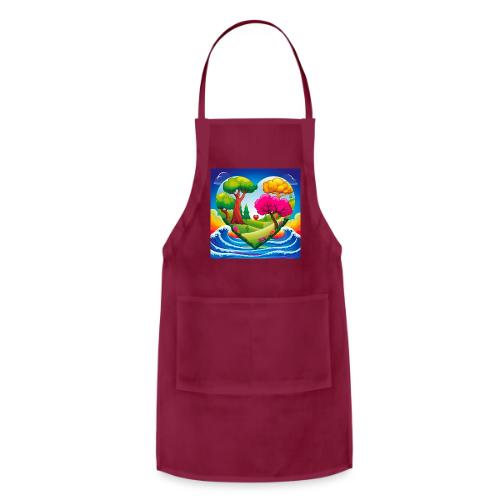 Heart, fantasy, landscapes, nature, fantasy - Adjustable Apron