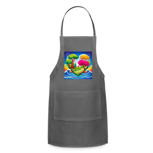 Heart, fantasy, landscapes, nature, fantasy - Adjustable Apron