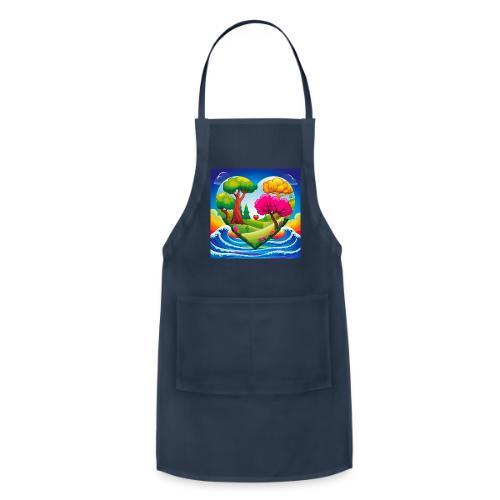 Heart, fantasy, landscapes, nature, fantasy - Adjustable Apron