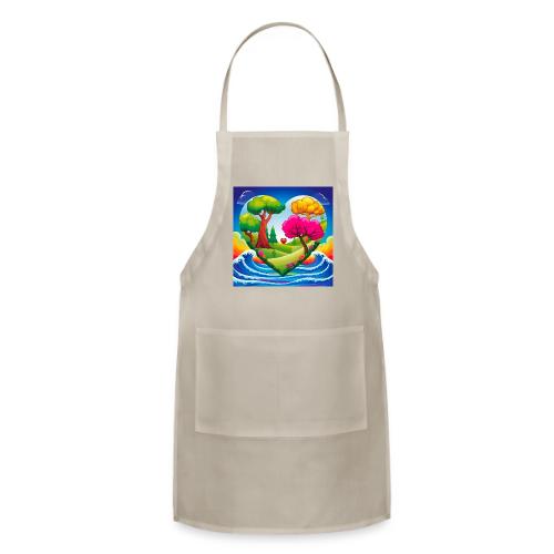 Heart, fantasy, landscapes, nature, fantasy - Adjustable Apron