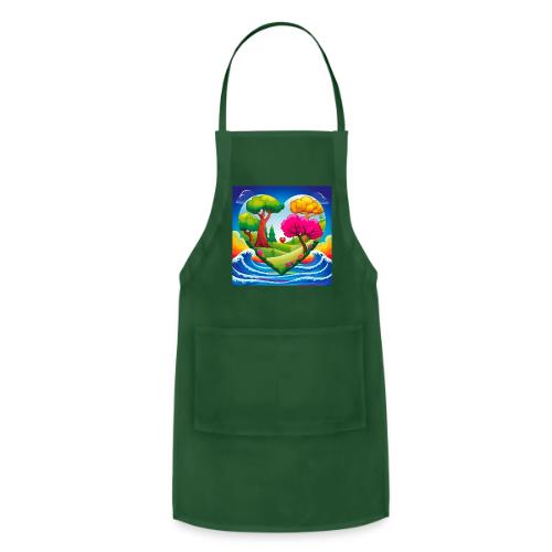 Heart, fantasy, landscapes, nature, fantasy - Adjustable Apron
