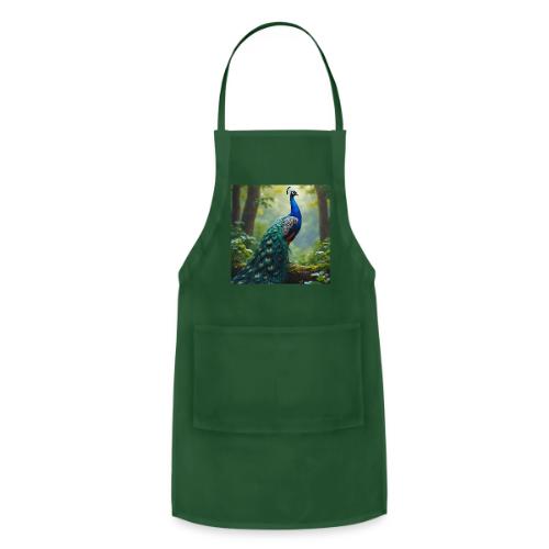 Majestic Peacock in Enchanted Forest - Adjustable Apron