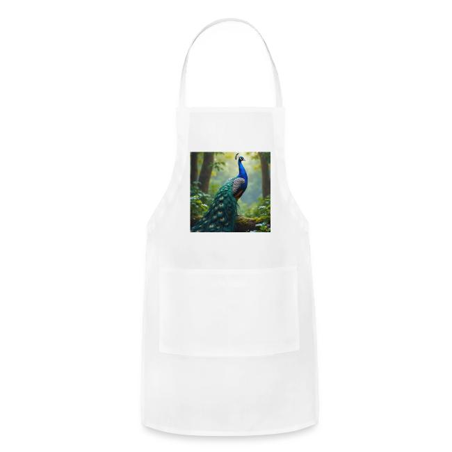 Majestic Peacock in Enchanted Forest