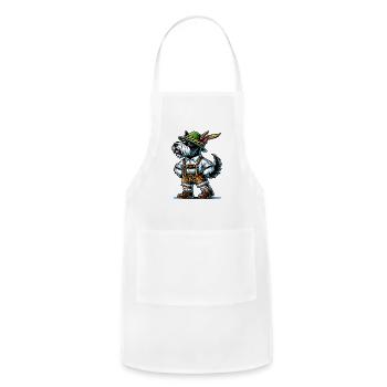 Scottish Terrier Bavaria - Adjustable Apron - white - Front - Julia (174cm)