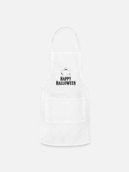 Happy Halloween - Adjustable Apron - white