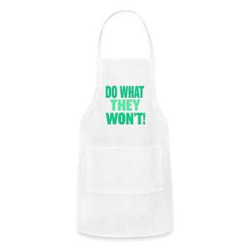 Empowering Motivational Inspiring Quote Design - Adjustable Apron - white - Front - Julia (174cm)