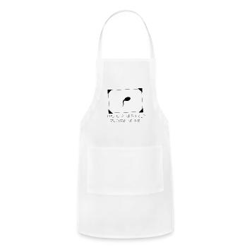 Old Self Portrait Frame with Sperm Icon - Adjustable Apron - white - Front - Julia (174cm)