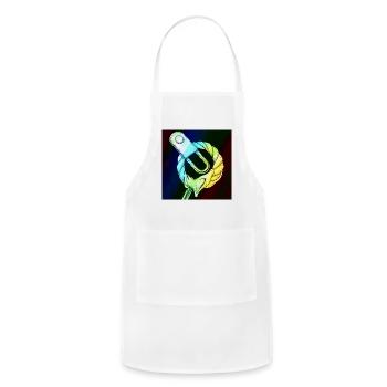 Chromatic Loop of Connection - Adjustable Apron - white - Front - Julia (174cm)