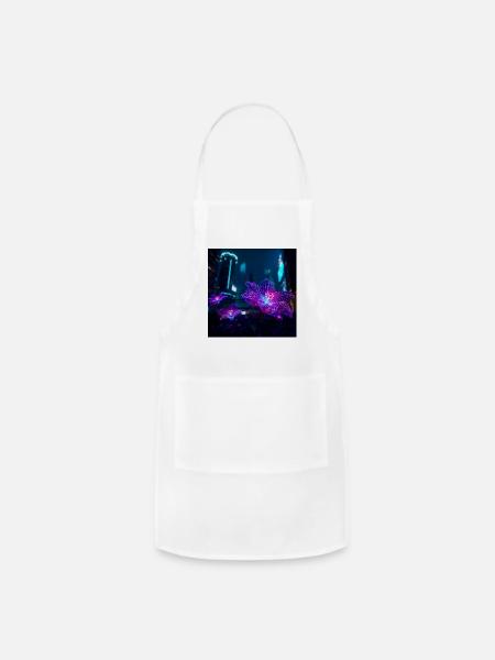 Neon Veins - Adjustable Apron - white