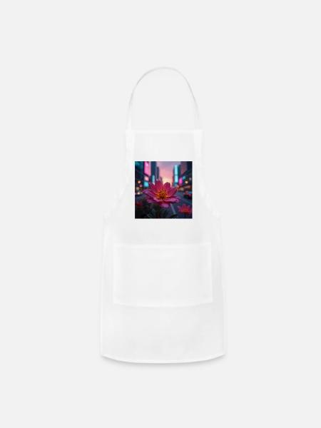 Sunrise Bloom - Adjustable Apron - white