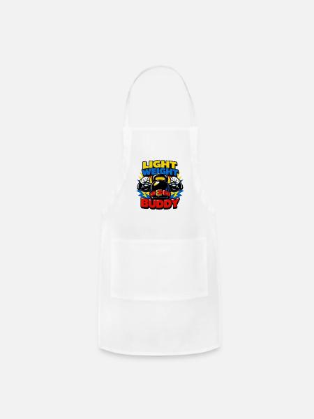 Light Weight Buddy Kettlebell Power - Adjustable Apron - white