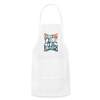 Resting Like It Is Research - Adjustable Apron - white - Front - Julia (174cm)