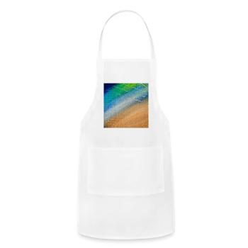 Aurora Gradient Sketch - Adjustable Apron - white - Front - Julia (174cm)