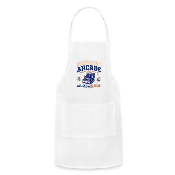 Midnight Arcade Seoul Retro - Adjustable Apron - white - Front - Julia (174cm)