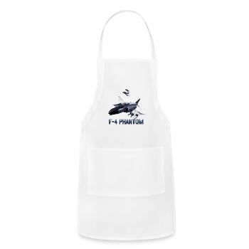 F-4 Phantom in Flight - Adjustable Apron - white - Front - Julia (174cm)