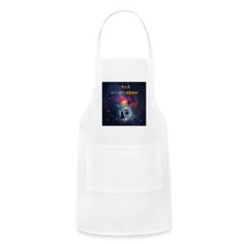 Alone in the Cosmic Vortex - Adjustable Apron - white - Front - Julia (174cm)