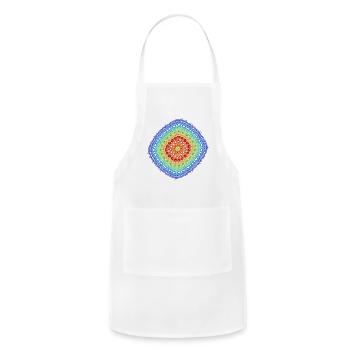 Cathedral of Chaos – Fractal Geometry - Adjustable Apron - white - Front - Julia (174cm)