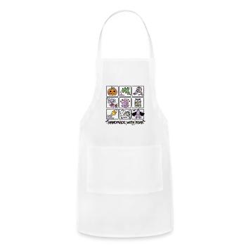 Handmade With Fear Halloween Patch Set - Adjustable Apron - white - Front - Julia (174cm)