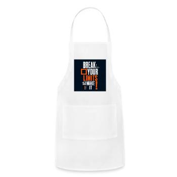 Break_your_limits - Adjustable Apron - white - Front - Julia (174cm)