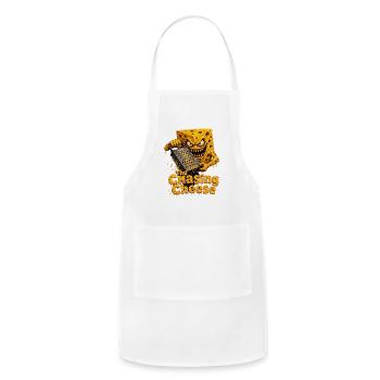 The Chasing Cheese - Scary Monster Horror Funny Sh - Adjustable Apron - white - Front - Julia (174cm)