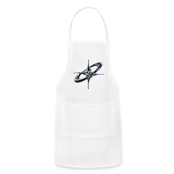 Chrome Starburst Nebula - Adjustable Apron - white - Front - Julia (174cm)