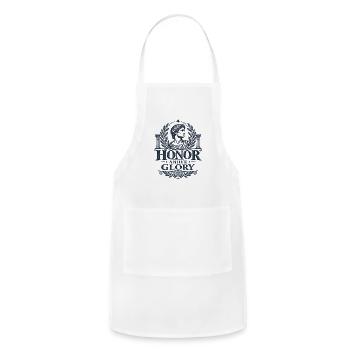Honor Above Glory Emblem - Adjustable Apron - white - Front - Julia (174cm)