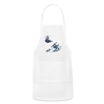 Snowbound Duo: Lift and Slope - Adjustable Apron - white - Front - Julia (174cm)