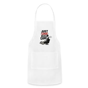 Just One More Game Chess Meme - Adjustable Apron - white - Front - Julia (174cm)