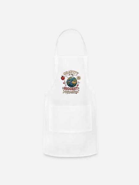 Gravity Is My Biggest Attraction - Adjustable Apron - white