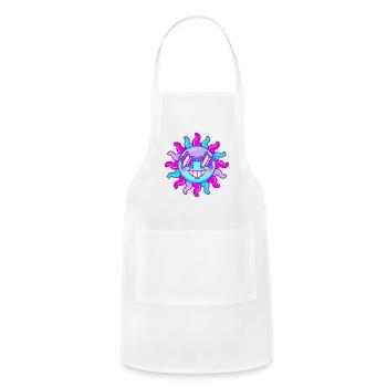 Neon Sun Star Shades - Adjustable Apron - white - Front - Julia (174cm)