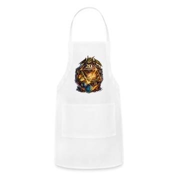 Celestial Cat D20 Dream - Adjustable Apron - white - Front - Julia (174cm)