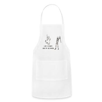 LIFE IS A PARTY AND I'M THE PINATA - Adjustable Apron - white - Front - Julia (174cm)