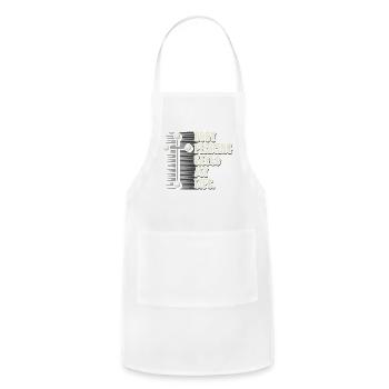 Body Piercing Saved My Life I Christianity I Jesus - Adjustable Apron - white - Front - Julia (174cm)