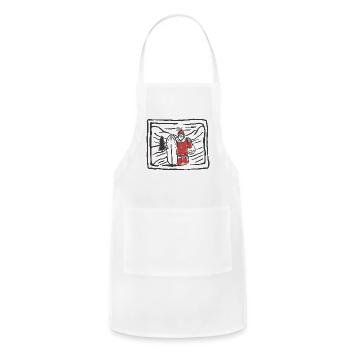 Santa Claus - Adjustable Apron - white - Front - Julia (174cm)