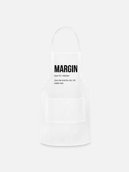 Margin Definition Black - Adjustable Apron - white