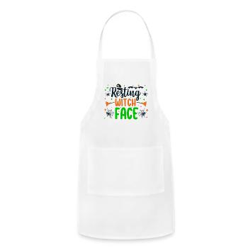 Resting Witch Face - Adjustable Apron - white - Front - Julia (174cm)
