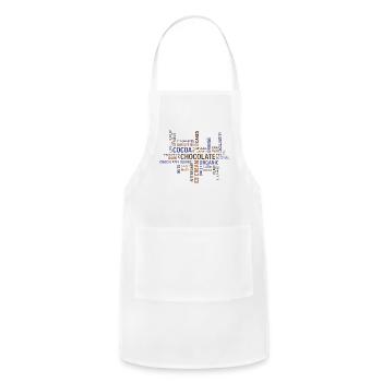 Choco design - Adjustable Apron - white - Front - Julia (174cm)