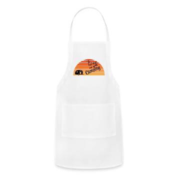 Best days are spend camping - Adjustable Apron - white - Front - Julia (174cm)