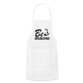 beautiful phrases - Adjustable Apron - white - Front - Julia (174cm)