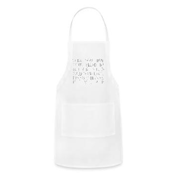 Hand in mine 1 white - Adjustable Apron - white - Front - Julia (174cm)