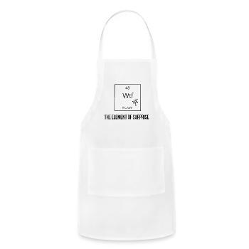 The element of surprise - Adjustable Apron - white - Front - Julia (174cm)