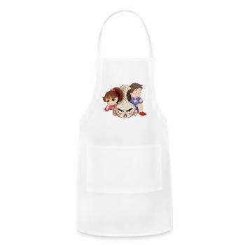 girly design - Adjustable Apron - white - Front - Julia (174cm)