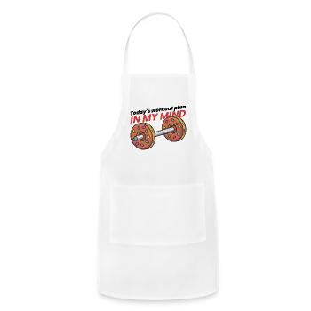 Funny fitness products - Adjustable Apron - white - Front - Julia (174cm)