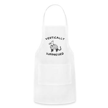 Vertically Suppressed Wolf - Adjustable Apron - white - Front - Julia (174cm)